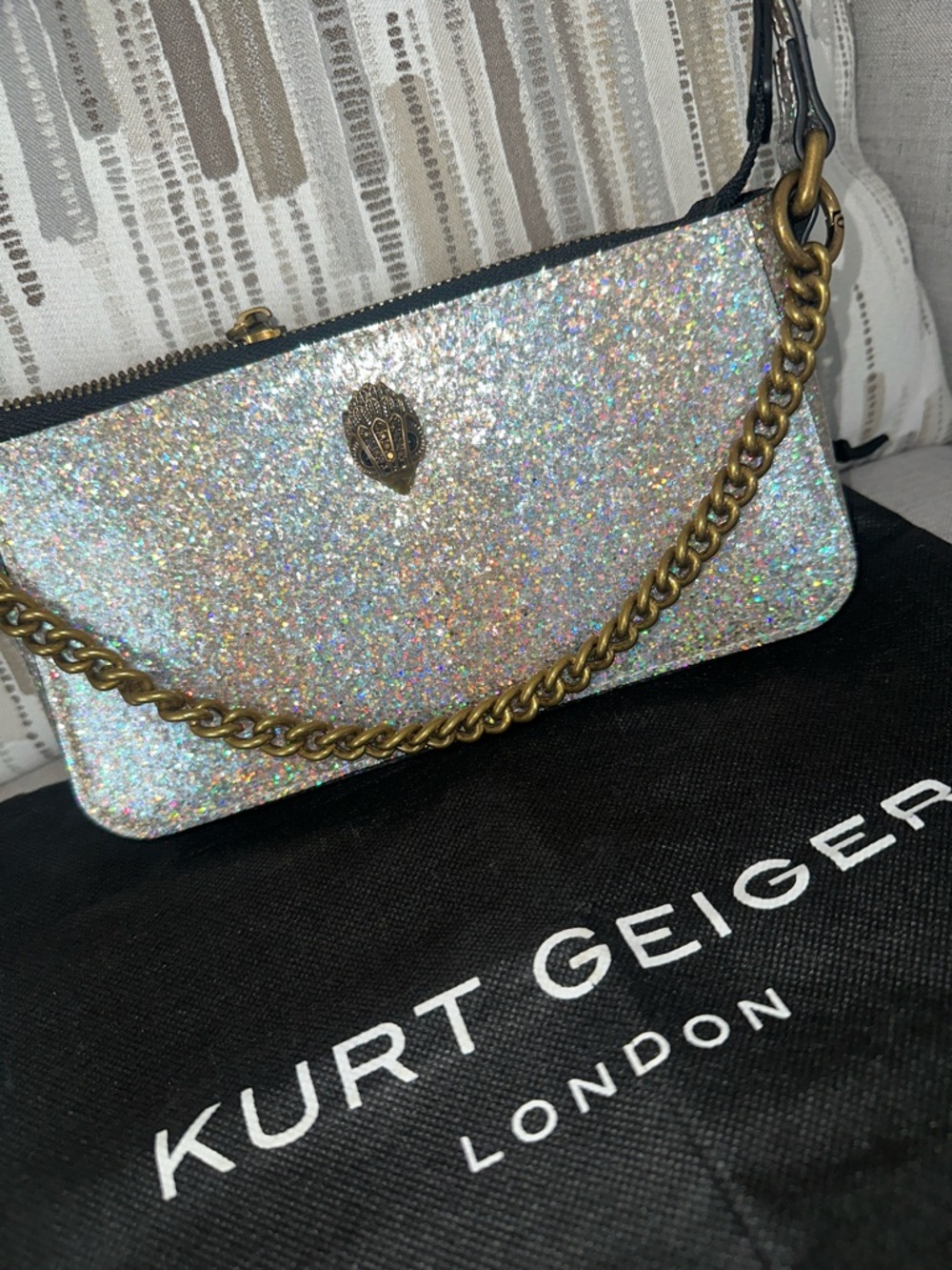 Kurt Geiger Silver & Gold Purse